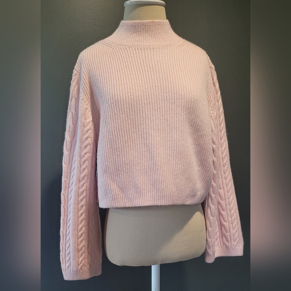 ✨ & Other Stories Blush Cable Knit Sweater